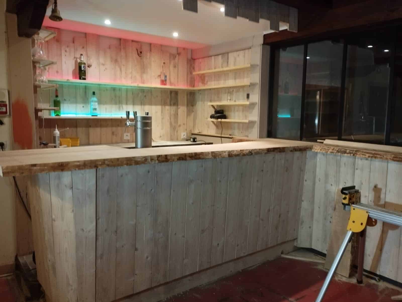 Confection d'un bar